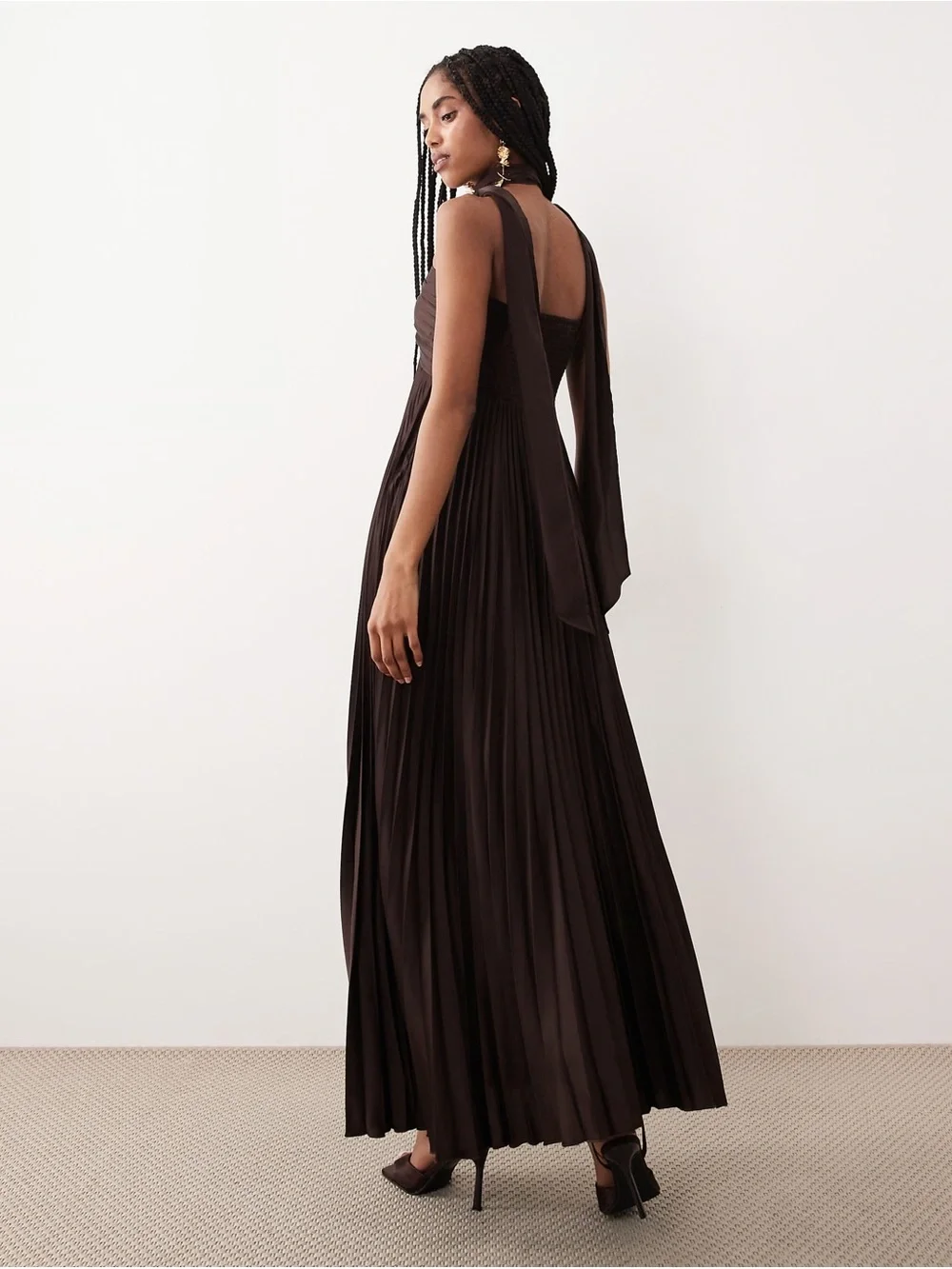 Abercrombie Giselle strapless dress with scarf